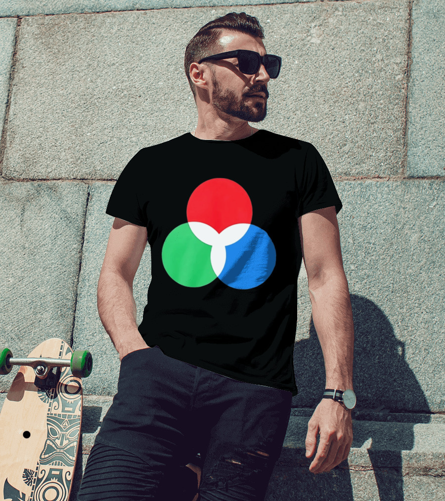 RGB Color Model Venn Diagram Red Green Blue T-Shirt