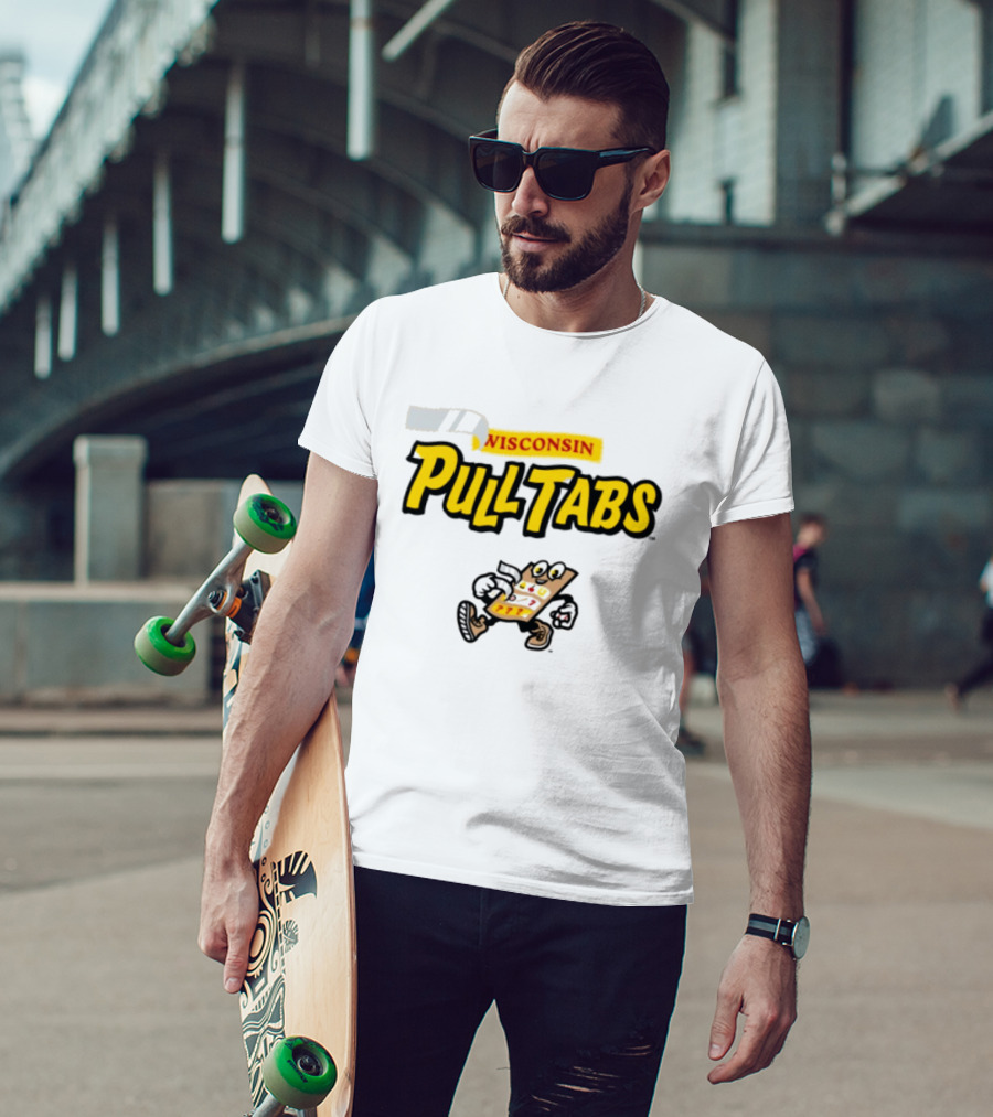 Wisconsin Pull Tabs Dock Spiders Team Store T-Shirt