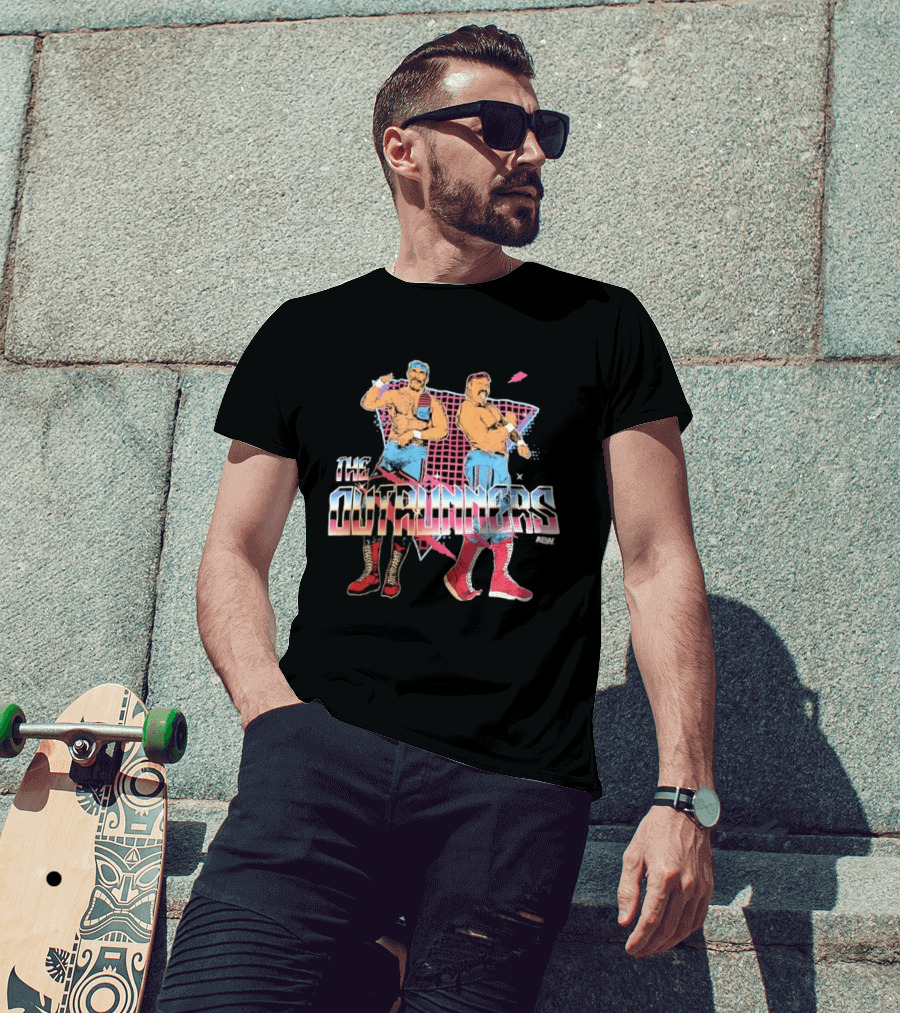 The Outrunners AEW Wrestling Tag Team Retro Fashion T-Shirt