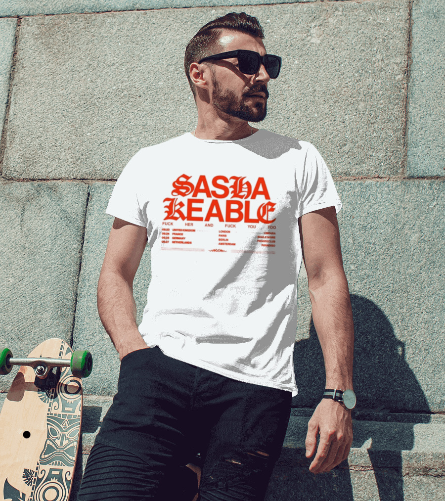 Sasha Keable 2024 Tour Dates And Locations List T-Shirt