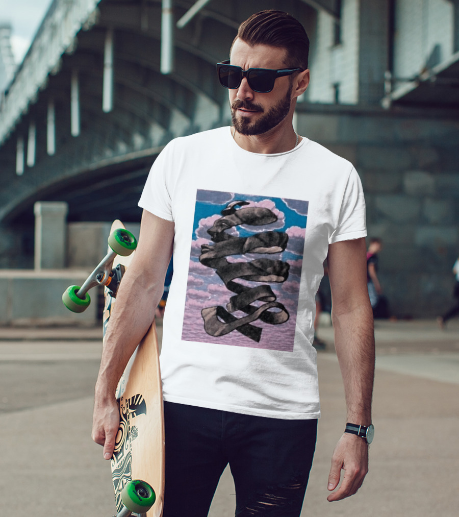 Tom Holland MC Escher Infinite Mobius Strip Optical Illusion T-Shirt