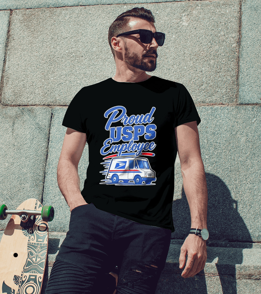 Proud USPS Employee With Postal Truck T-Shirt