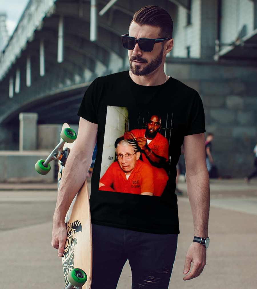 Sean Diddy Combs Braiding Anthony Fauci Hair D.O.C Meme T-Shirt
