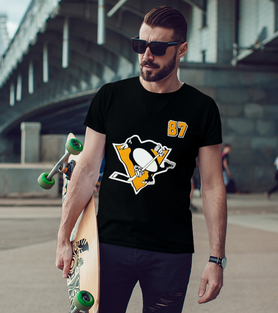 Sidney Crosby 87 Pittsburgh Penguins NHL Player T-Shirt