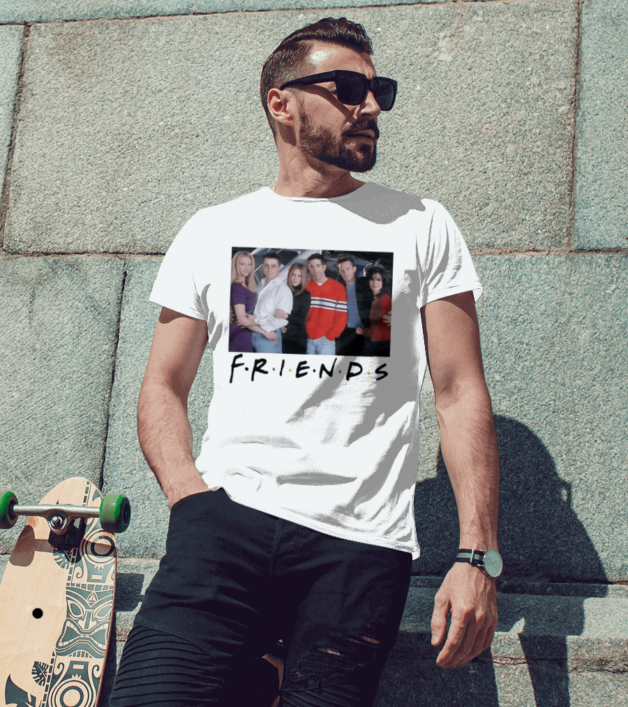 Friends Cast Group 90s Sitcom Rachel Green T-Shirt