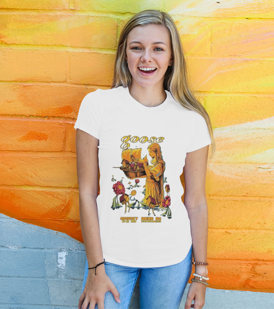 Goose Bend OR August 21 22 2026 Tour Goose Interdimensional Pizza Event T-Shirt