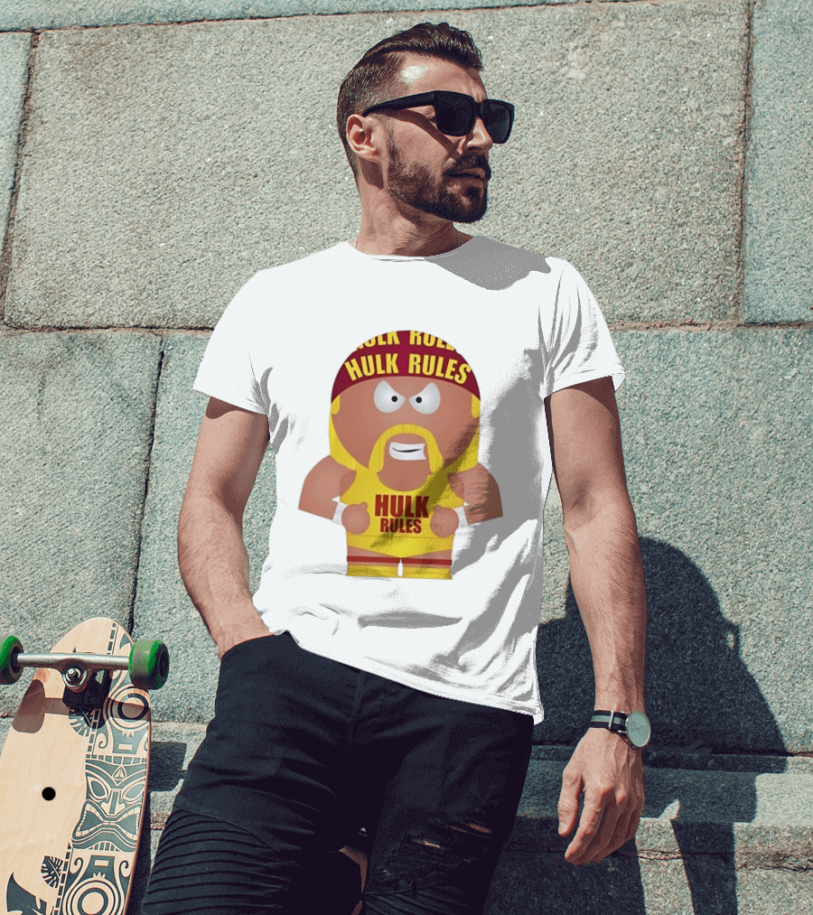 Hulk Hogan South Park Style Hulk Rules Wrestling T-Shirt