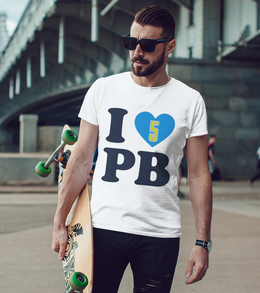 I Love Heart 5 PB Sports T-Shirt