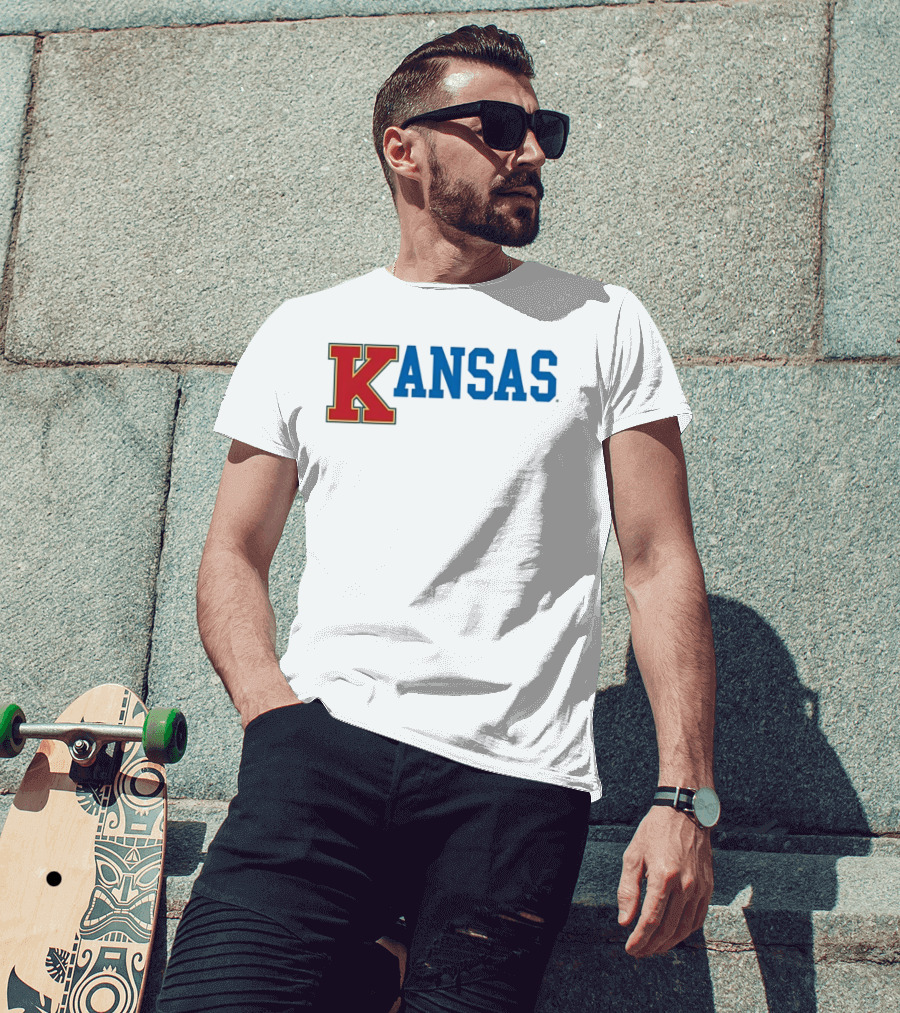 Kansas Jayhawks NCAA College Basketball KANSAS T-Shirt