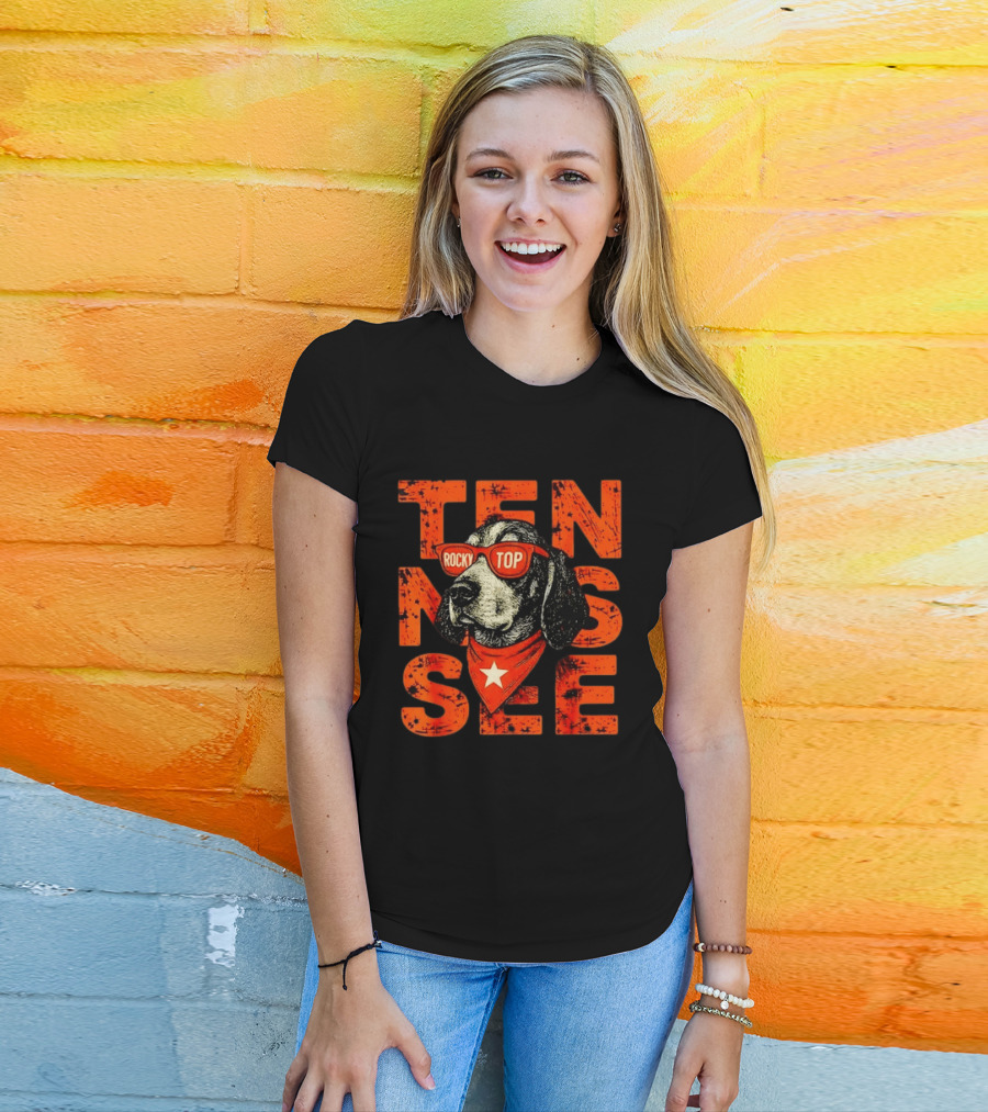 Tennessee Rocky Top Dog Vintage College Football T-Shirt