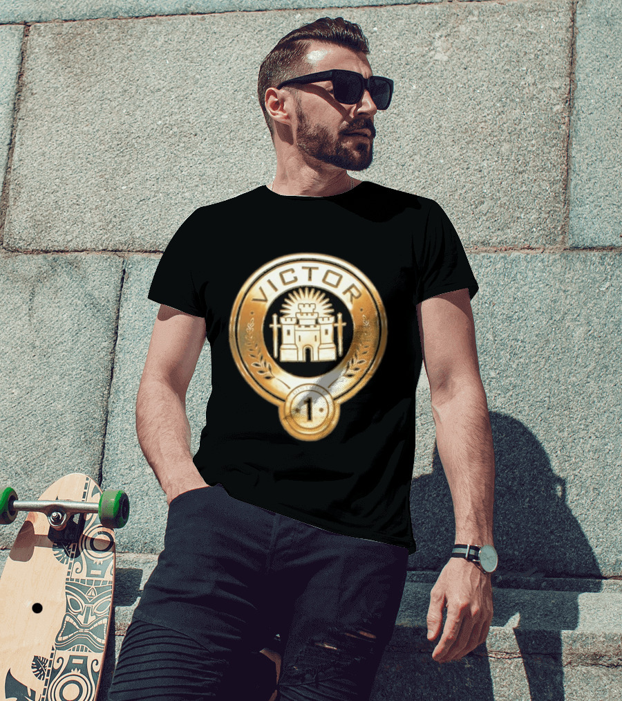 The Hunger Games Victor Emblem District 1 Badge With Castle And Swords T-Shirt