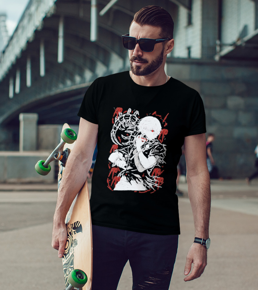 Tokyo Ghoul Kaneki Ken Red Kagune Anime Streetwear T-Shirt