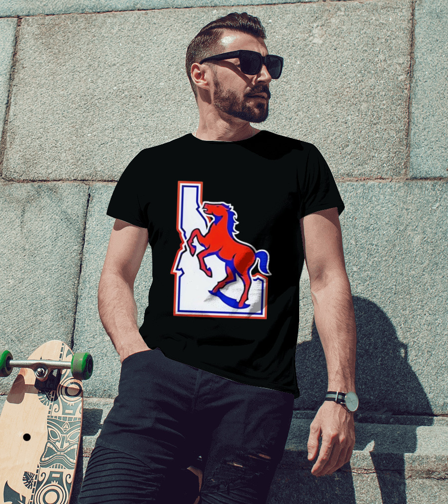 Boise State Broncos Idaho State Horse T-Shirt