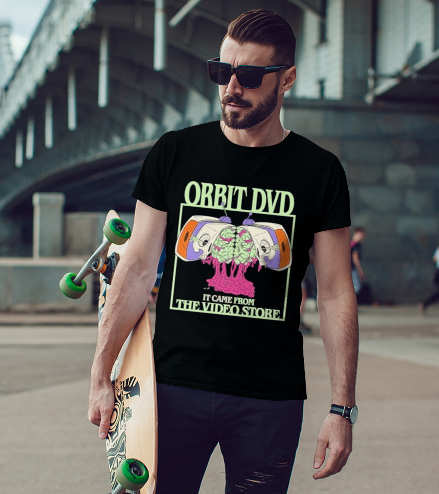 Orbit DVD It Came From The Video Store Halloween 2026 T-Shirt