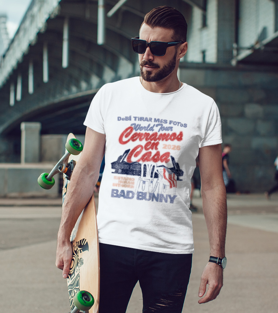 Debi Tirar Mas Fotos World Tour Bad Bunny 2022 Tour Series T-Shirt