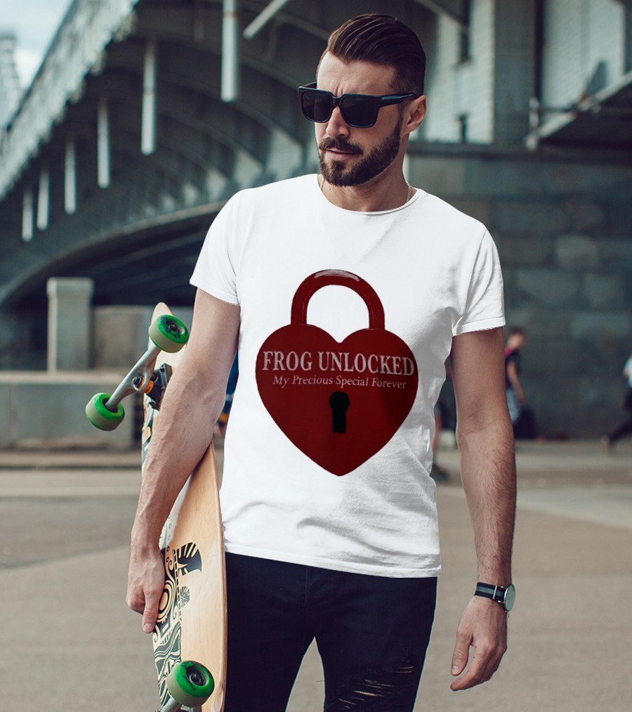 Frog Unlocked Heart Lock My Precious Special Forever T-Shirt