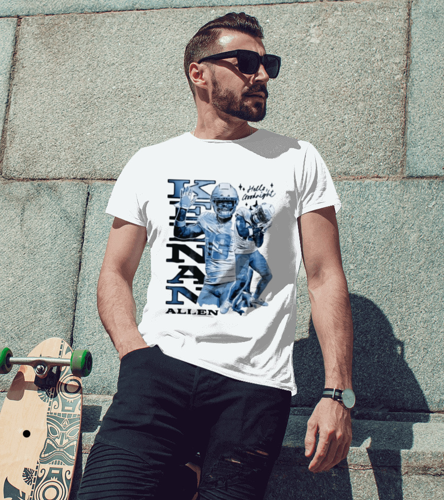 Los Angeles Chargers Keenan Allen Hello Goodnight Waving Sleeping Pose T-Shirt