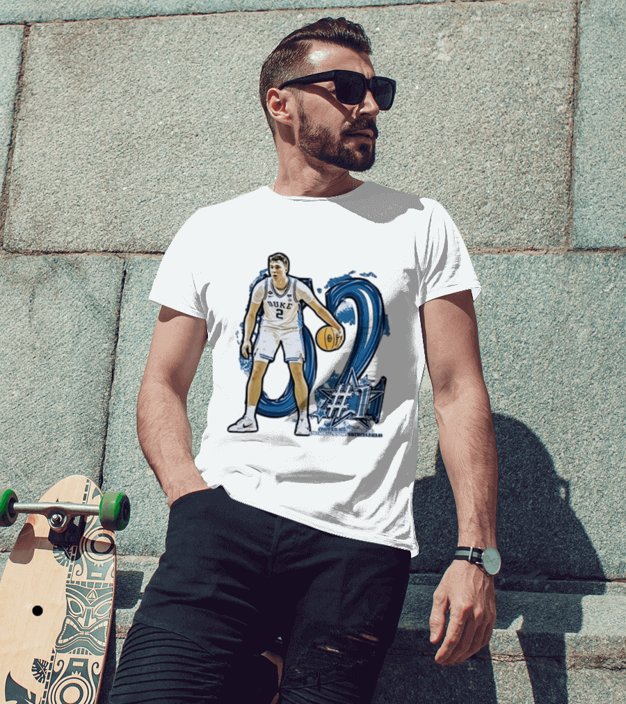 Duke Basketball Cooper Flagg Draft Number One Dallas Mavericks T-Shirt