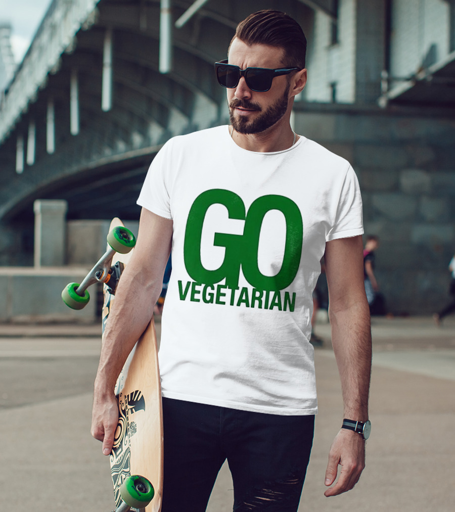 Justice Hamburgers Are Made Of What Go Vegetarian Cow T-Shirt