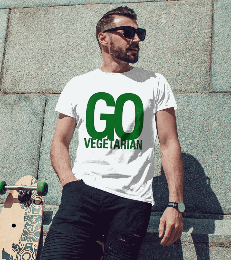 Justice Hamburgers Are Made Of What Go Vegetarian Cow T-Shirt