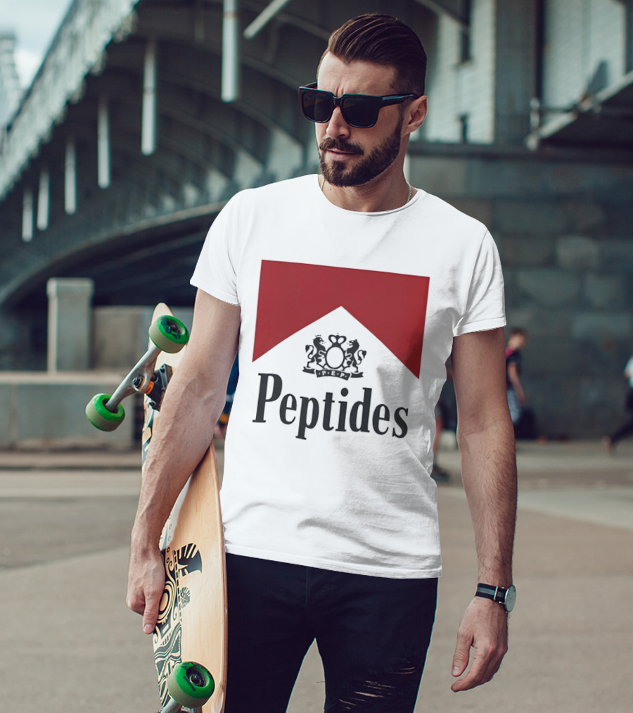 Peptides Regal Crest And Red Banner T-Shirt