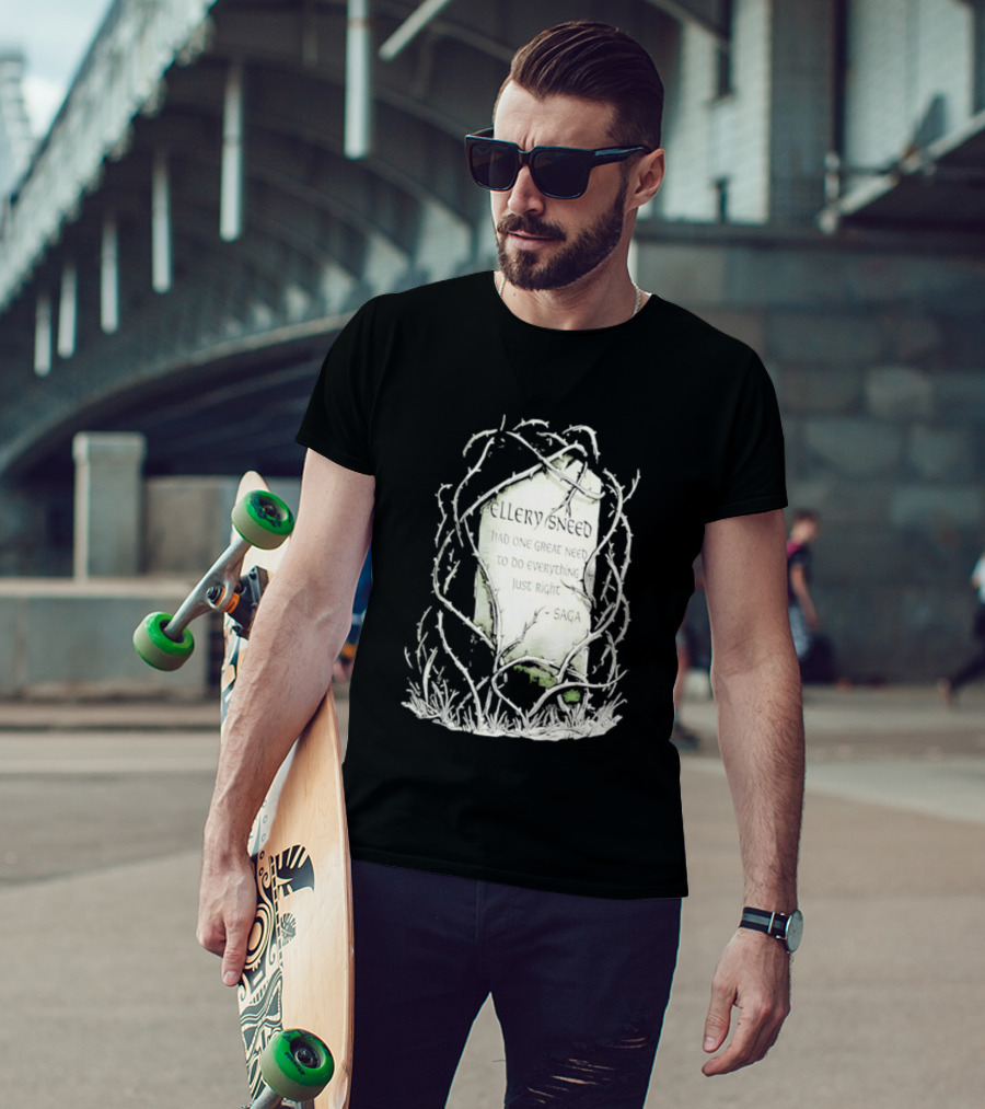 Ellery Sneed Had One Great Need To Do Everything Just Right By Saga Tombstone Vines T-Shirt