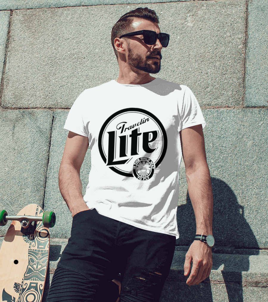 Travelin Lite Is The Only Way To Fly Adventure T-Shirt