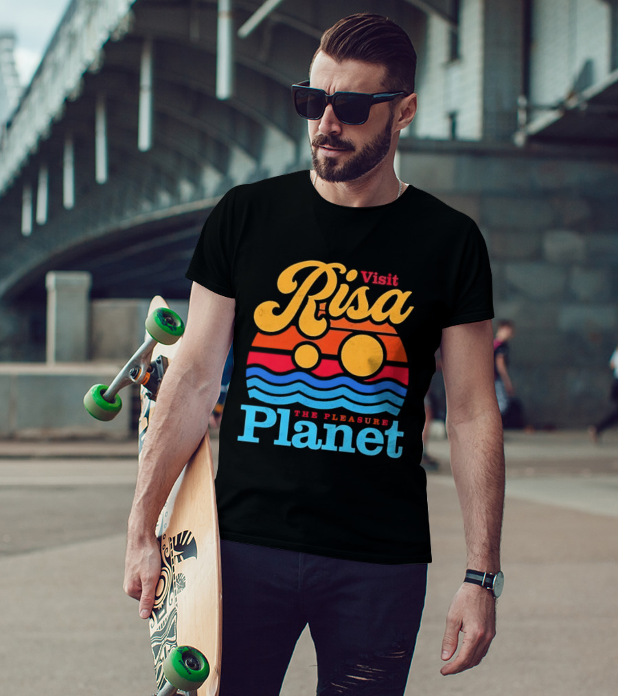 Visit Risa The Pleasure Planet Sci Fi Space Travel Adventure T-Shirt