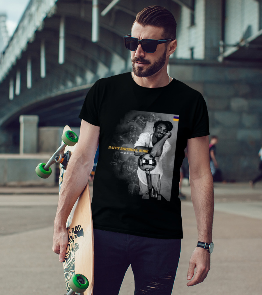Legend Laker Happy Birthday Kobe Iconic Moments And Achievements T-Shirt