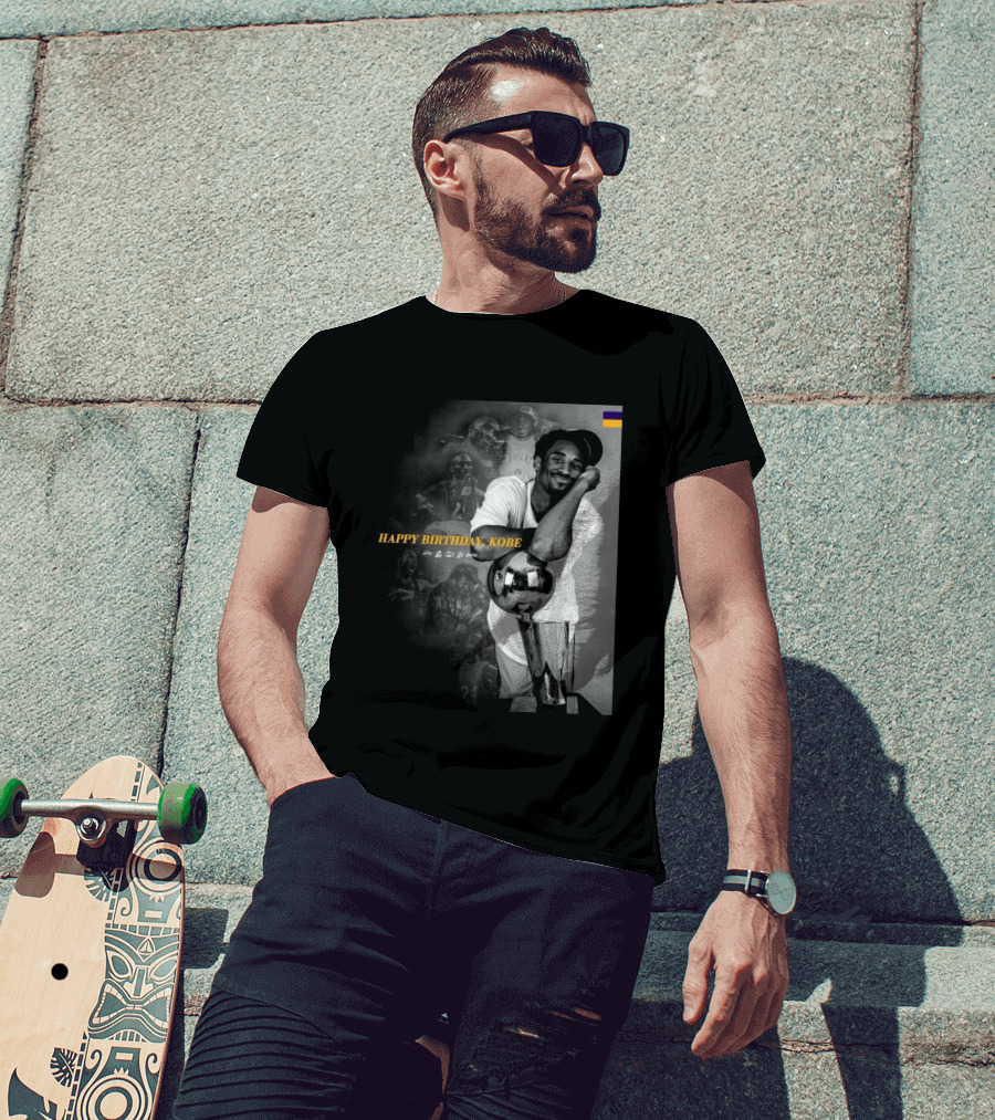 Legend Laker Happy Birthday Kobe Iconic Moments And Achievements T-Shirt