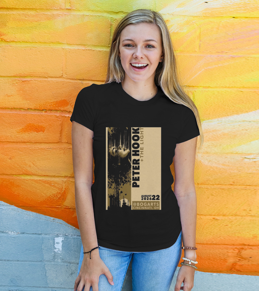 Peter Hook And The Light Live At Bogarts Cincinnati 2026 T-Shirt