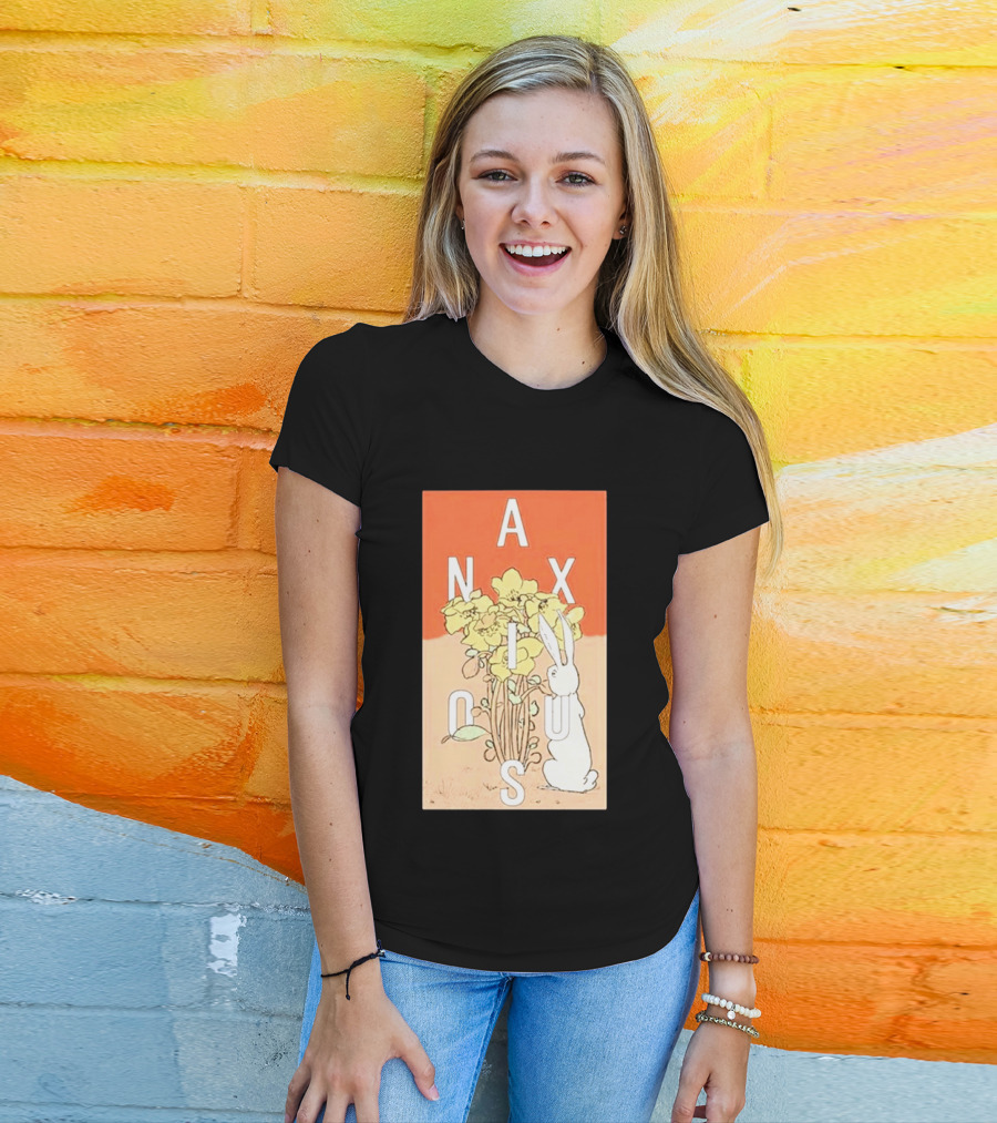 Anxious Tour 2026 Bouquet And Rabbit Summer Fall T-Shirt