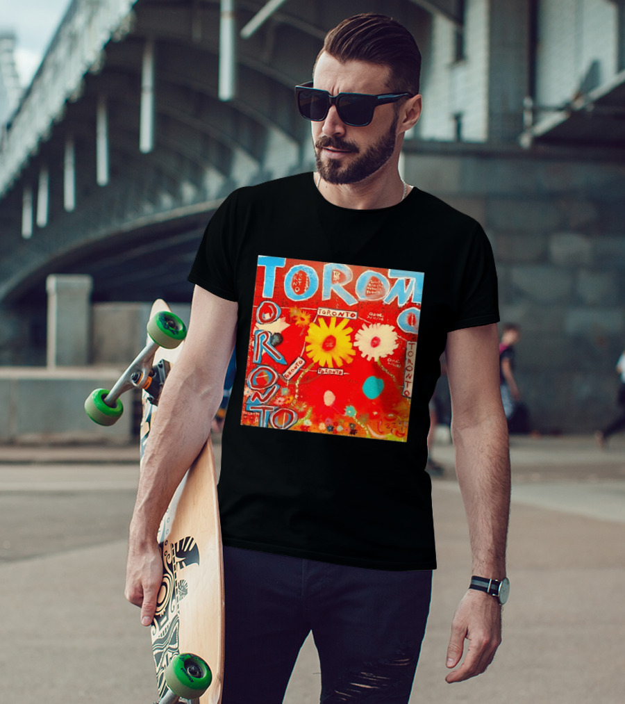 Toronto Floral By Ceare Painting Colorful Flowers T-Shirt