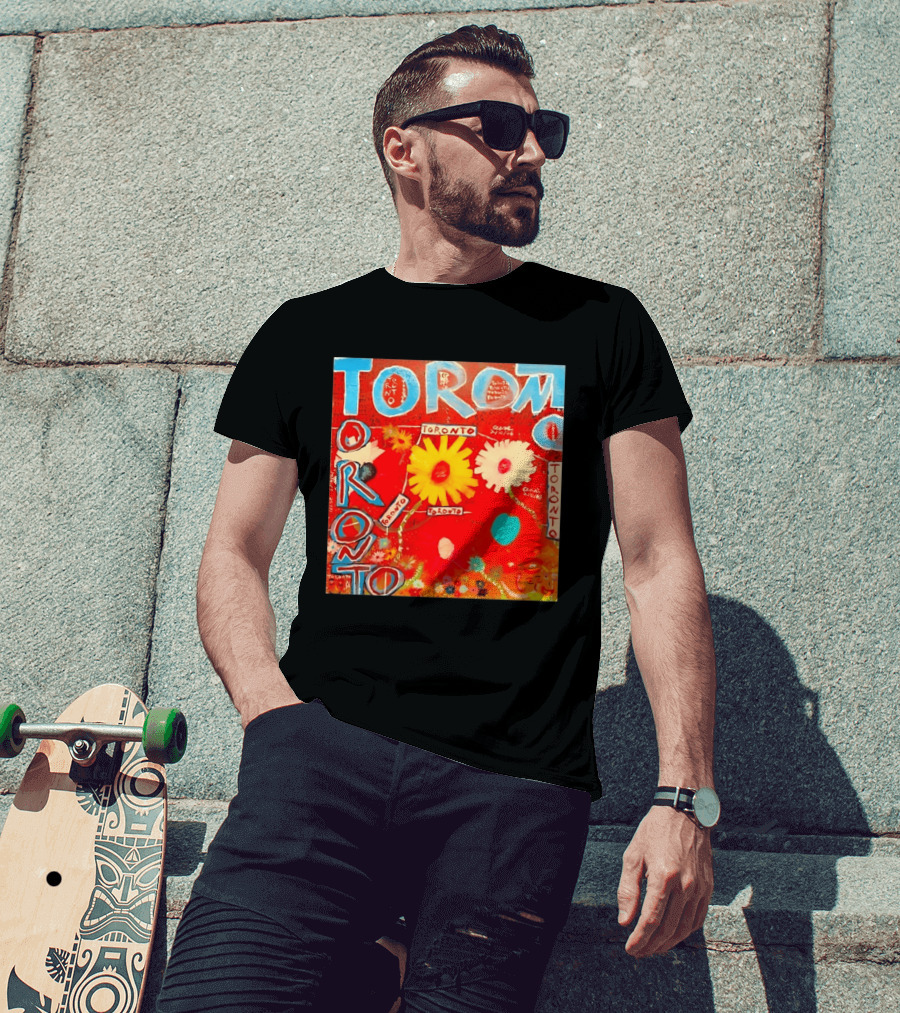 Toronto Floral By Ceare Painting Colorful Flowers T-Shirt