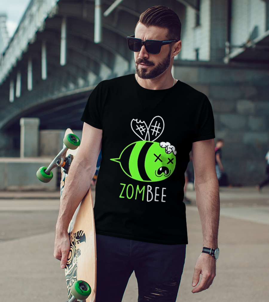 Zombee Brainy Undead Insect Horror Bee T-Shirt