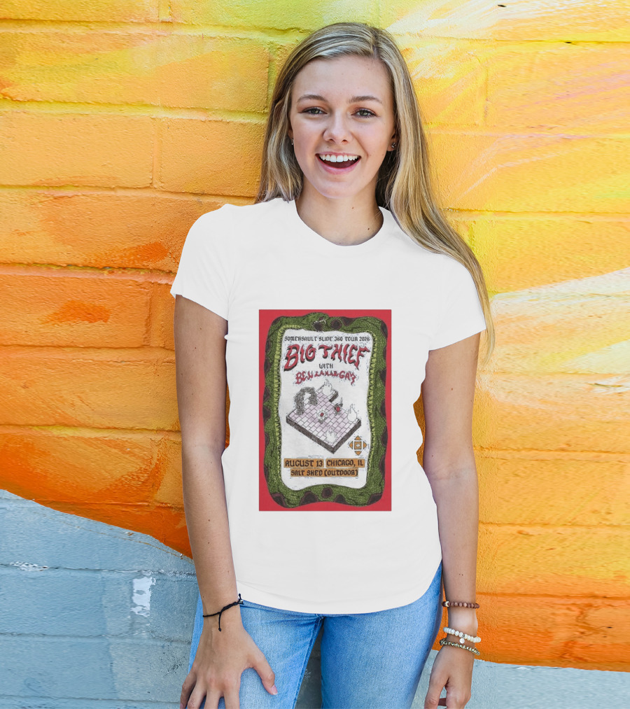 Somersault'slide 360 Tour 2026 Big Thief With Ben Lamar Gay August 13 Chicago Salt Shed Outdoor T-Shirt