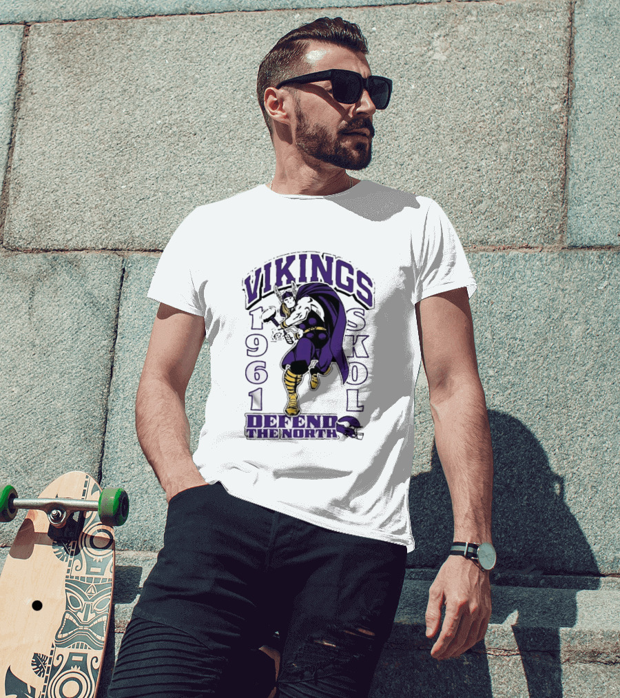 Vikings Skol 1961 Defend The North Thor Minnesota T-Shirt