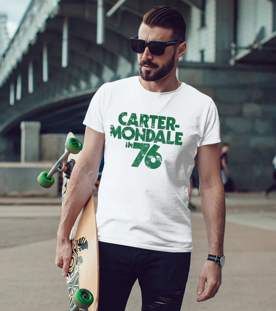 Carter Mondale In 76 Distressed Campaign T-Shirt