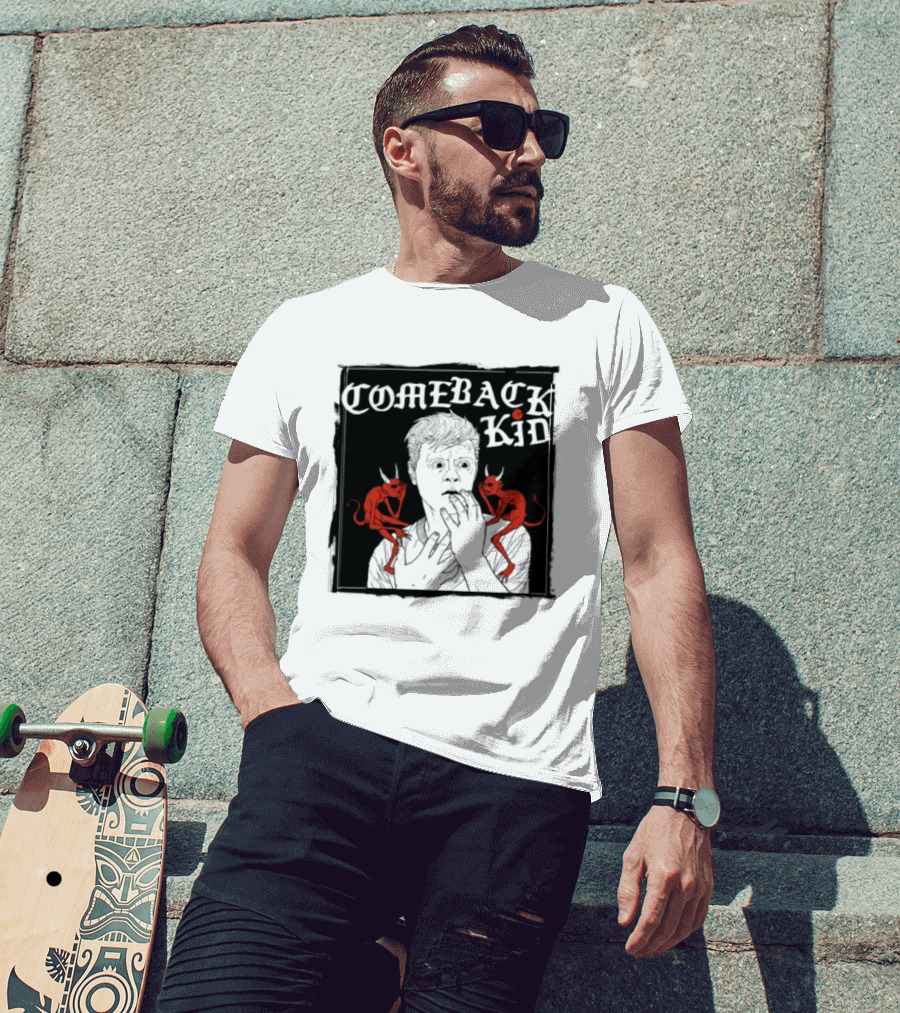 Comeback Kid Grey The Wrong Side Store Unique Artistic T-Shirt