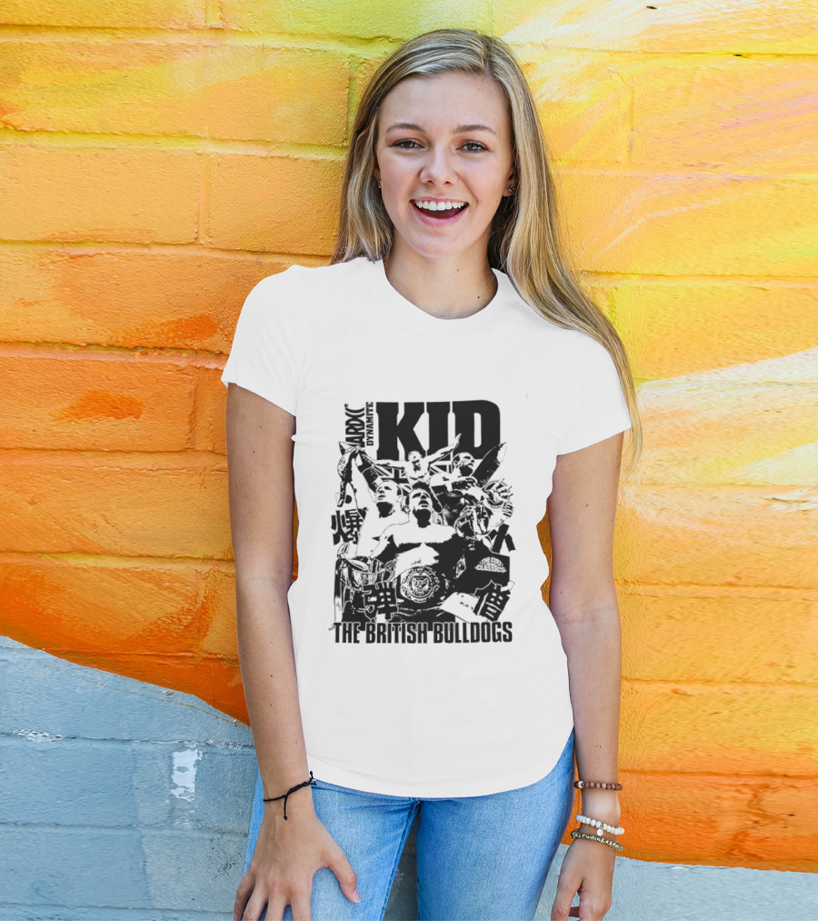 Dynamite Kid The British Bulldogs WWE Wrestling Cult T-Shirt
