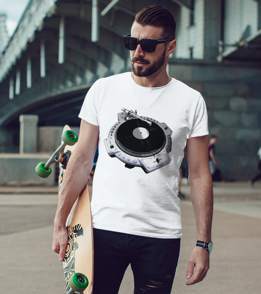 Vestax QFO Turntable Professional DJ Equipment Scratch Mixing T-Shirt