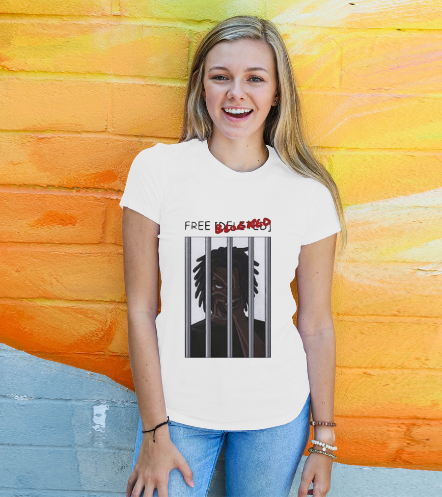 Free Blocked The Commissary Villain Dept Character Behind Bars T-Shirt