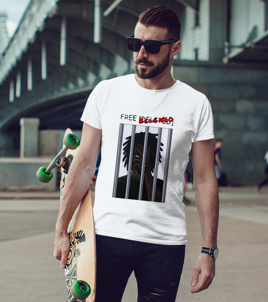 Free Blocked The Commissary Villain Dept Character Behind Bars T-Shirt