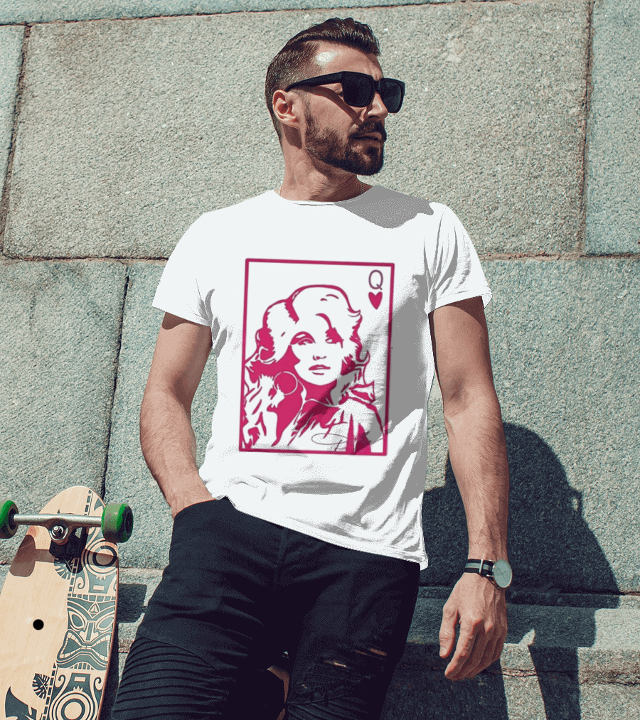 Dolly Parton Queen Of Hearts Playing Card Country Music T-Shirt