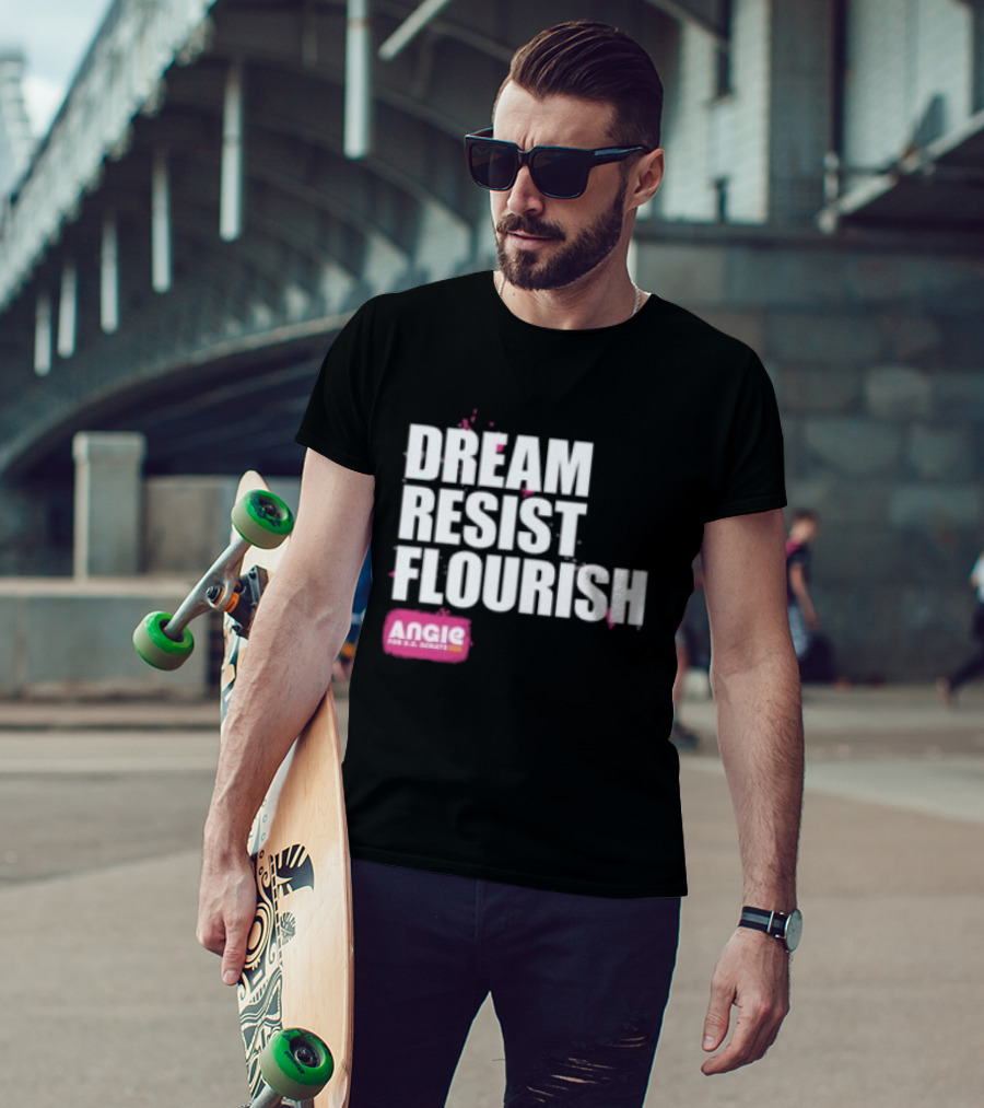 Dream Resist Flourish Angie Nixon For U.S. Senate T-Shirt