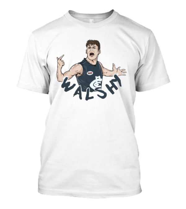 Sam Walsh Walshy Carlton FC Football Player Action Pose T-Shirt