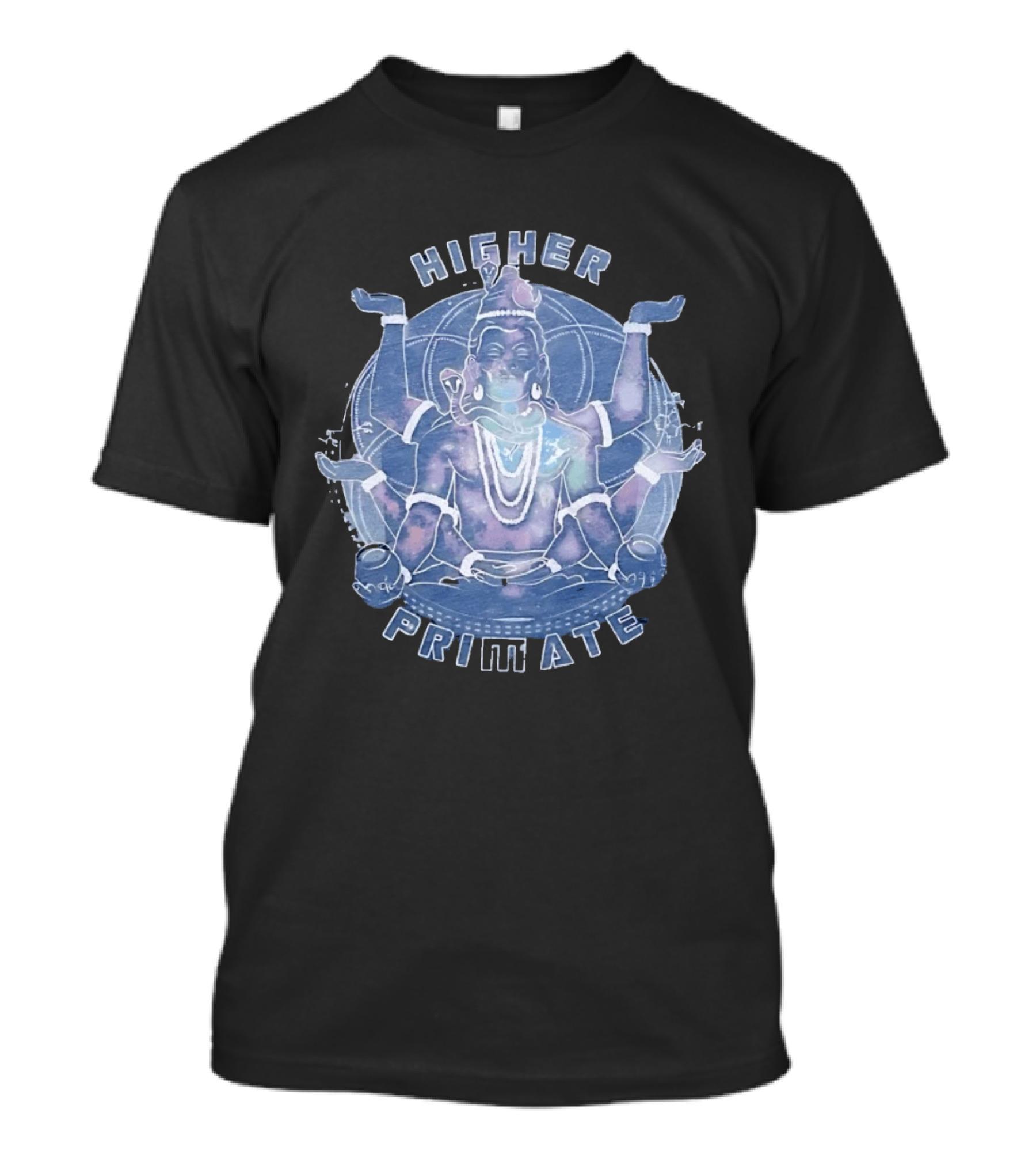 Higher Primate Shiva Meditation Galaxy Spiritual T-Shirt