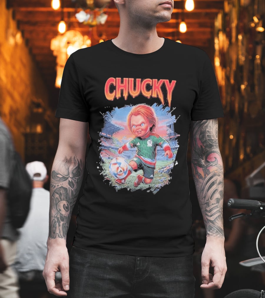 Chucky In Mexico Soccer Halloween House Of Tees T-Shirt