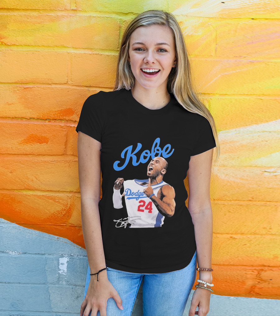 House Of Tees Kobe Bryant Dodgers 24 Jersey Image T-Shirt