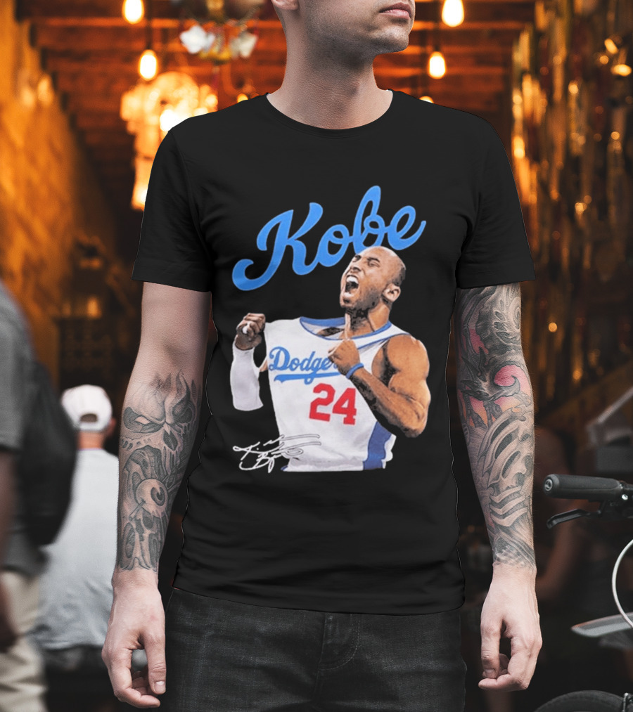 House Of Tees Kobe Bryant Dodgers 24 Jersey Image T-Shirt